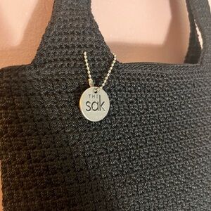 Sak Purse Black Crochet grandma core Shoulder Bag goth Zipper purse Indonesia